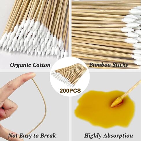 مجموعات تنظيف المسدسات، 300 قطعة من رقع تنظيف المسدسات و200 قطعة من مسحات تنظيف المسدسات، مجموعة تنظيف المسدسات العالمية، مسحات قطنية من الخيزران مقاس 6 بوصات، قطعة قماش لتنظيف المسدسات خالية من الوبر مقاس 2 × 2 بوصة لمعظم الأسلحة النارية in Kuwait