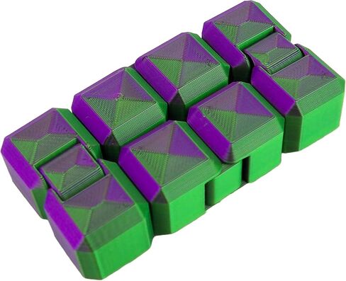 3D Printed Infinity Cube Fidget Toy, Articulated Stress Relief Desk Toy, Multi-Color Design in Saudi Arabia