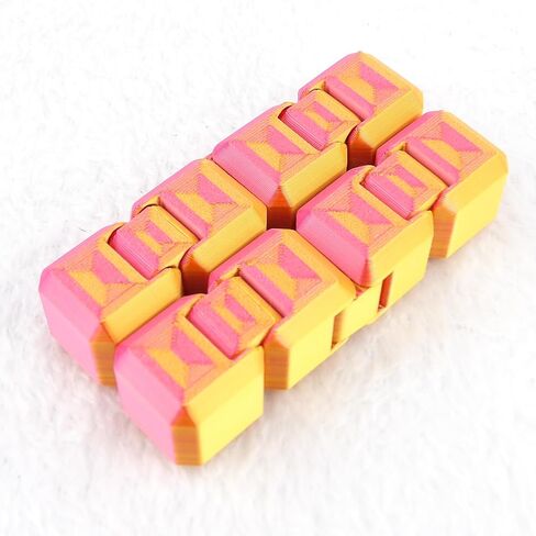 3D Printed Infinity Cube Fidget Toy, Articulated Stress Relief Desk Toy, Multi-Color Design in Saudi Arabia