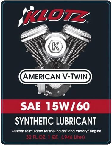 Klotz 4 Quart 15W-60 Synthetic Motor Oil Change Kit for Indian™ Scout Motorcycle in Saudi Arabia