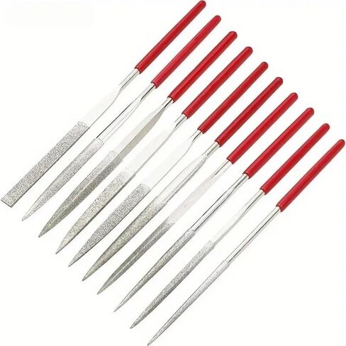 10Pcs Diamond Needle File Set for Jewelry Metal Wood Ceramic Glass Stone Craft Sharping Working Hand Carving Tool in Saudi Arabia