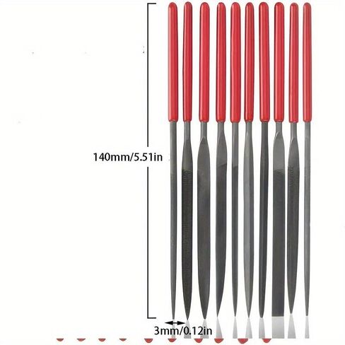 10Pcs Diamond Needle File Set for Jewelry Metal Wood Ceramic Glass Stone Craft Sharping Working Hand Carving Tool in Saudi Arabia