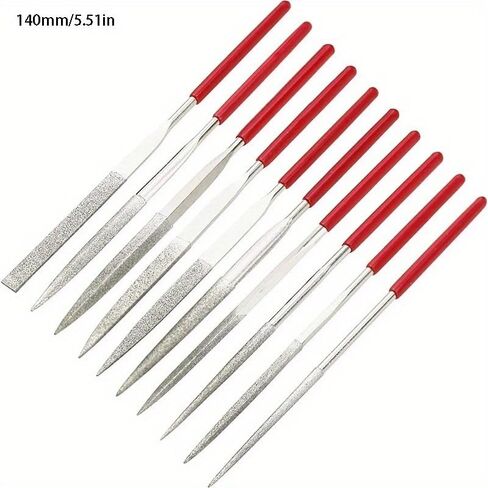 10Pcs Diamond Needle File Set for Jewelry Metal Wood Ceramic Glass Stone Craft Sharping Working Hand Carving Tool in Saudi Arabia