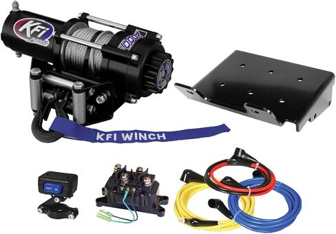 KFI Combo Kit - A2000 Winch 100680 Winch Mount - Compatible with Suzuki LTA400F 2008 to 2021 in Saudi Arabia