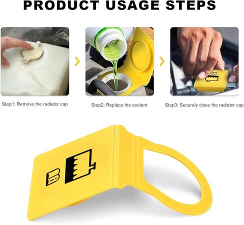 قطعتان من غطاء خزان سائل تبريد المحرك، غطاء خزان فائض مشعاع السيارة يحل محل OEM # 55111074AA 52079331، غطاء خزان المياه لاسترداد سائل التبريد لـ Voyager Wrangler Grand Cherokee in Kuwait