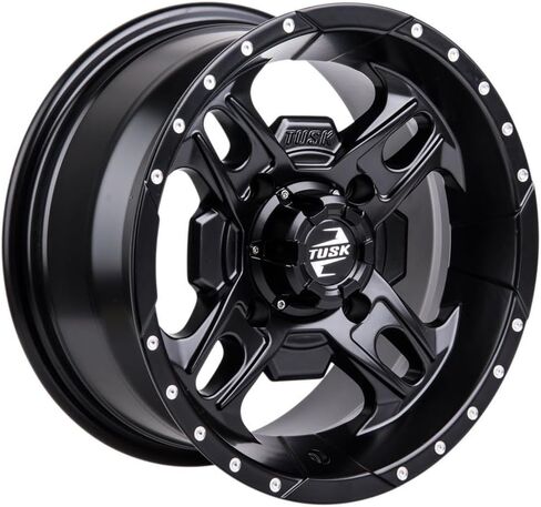 TUSK 4/137 Beartooth Wheel 14x7 5.0 + 2.0 Matte Black for Can-Am Commander 1000R XT 2023 in Saudi Arabia