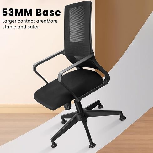 5 PCS Replacement Office Chair Feet Swivel Caster Wheels, Office Chair Without Wheels for Floor Protection, Stable Support in Saudi Arabia