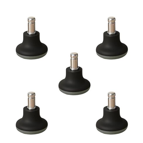 5 PCS Replacement Office Chair Feet Swivel Caster Wheels, Office Chair Without Wheels for Floor Protection, Stable Support in Saudi Arabia