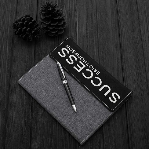 Personalized Canvas Business Portfolio Organizer Folder, Gift for Teacher, Students, Co-Worker, Custom Portfolio Padfolio Notepad Holder for Resume, 9 Designs Large Chestnut in Saudi Arabia