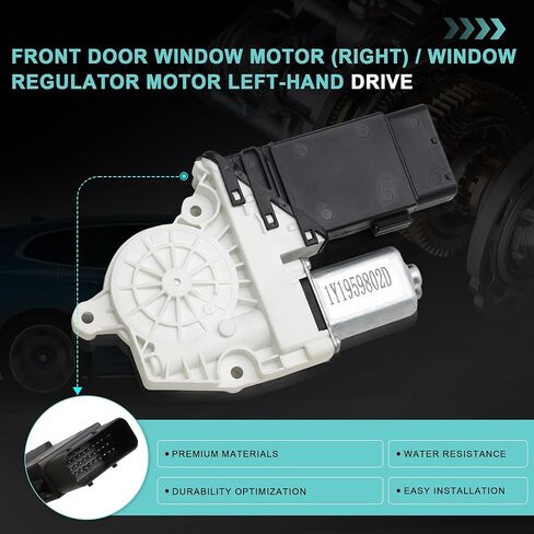 1Y1959802D Left Right Driver Window Motor Compatible with Beetle Convertible 2003-2010 (Right) in Kuwait