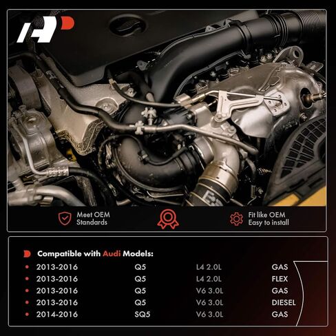 A-Premium A/C Liquid Line Hose Assembly Compatible with Audi Q5 2013-2016, SQ5 2014-2016, 2.0L 3.0L, Condenser to Evap in Kuwait