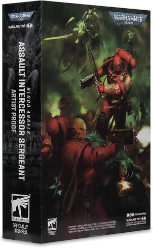 ألعاب ماكفارلين - Warhammer 40,000 Assault Intercessor Sergeant (ملاك الدم) شخصية مقاومة للفنان مقاس 7 بوصات in Saudi Arabia
