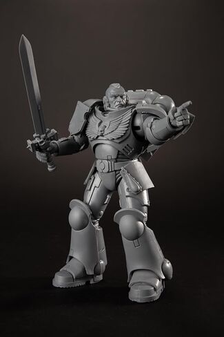 ألعاب ماكفارلين - Warhammer 40,000 Assault Intercessor Sergeant (ملاك الدم) شخصية مقاومة للفنان مقاس 7 بوصات in Saudi Arabia