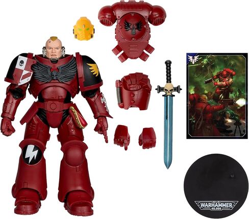 ألعاب ماكفارلين - مجسم Warhammer 40,000 Assault Intercessor Sergeant (ملاك الدم) مقاس 7 بوصات in Kuwait