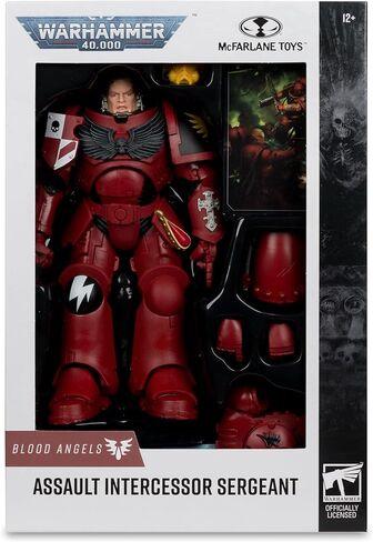 ألعاب ماكفارلين - مجسم Warhammer 40,000 Assault Intercessor Sergeant (ملاك الدم) مقاس 7 بوصات in Kuwait