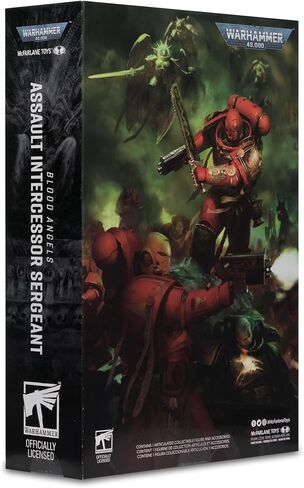 ألعاب ماكفارلين - مجسم Warhammer 40,000 Assault Intercessor Sergeant (ملاك الدم) مقاس 7 بوصات in Kuwait