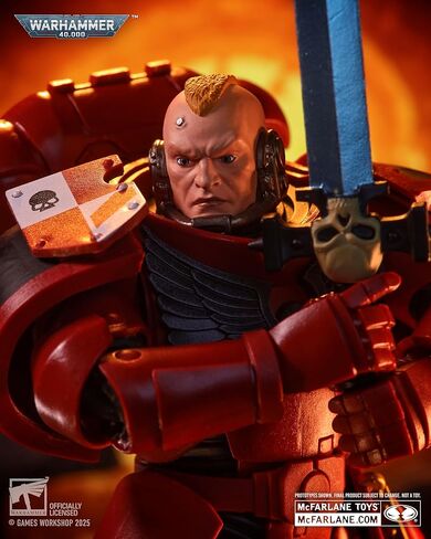 ألعاب ماكفارلين - مجسم Warhammer 40,000 Assault Intercessor Sergeant (ملاك الدم) مقاس 7 بوصات in Kuwait