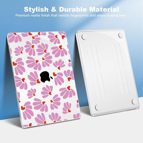 حافظة Teryeefi لجهاز MacBook Air M2 إصدار 2022 طراز A2681، غطاء صلب من البلاستيك اللامع مع واقي شاشة وغطاء لوحة مفاتيح لجهاز كمبيوتر محمول مقاس 13.6 بوصة in Kuwait