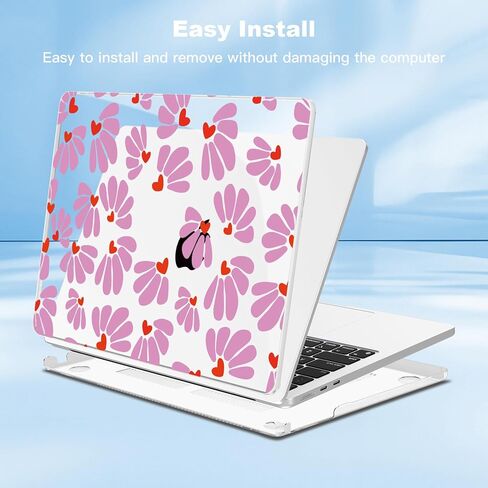 حافظة Teryeefi لجهاز MacBook Air M2 إصدار 2022 طراز A2681، غطاء صلب من البلاستيك اللامع مع واقي شاشة وغطاء لوحة مفاتيح لجهاز كمبيوتر محمول مقاس 13.6 بوصة in Kuwait