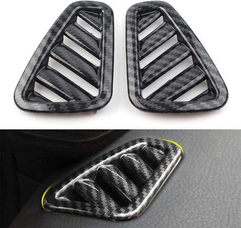 Chcury1 Automative Carbon Fiber Inner Upper VentOutlet Frame Cover Frame Trim Interior Decor for Mercedes Benz A-Class A180L A200L 2019 in Saudi Arabia