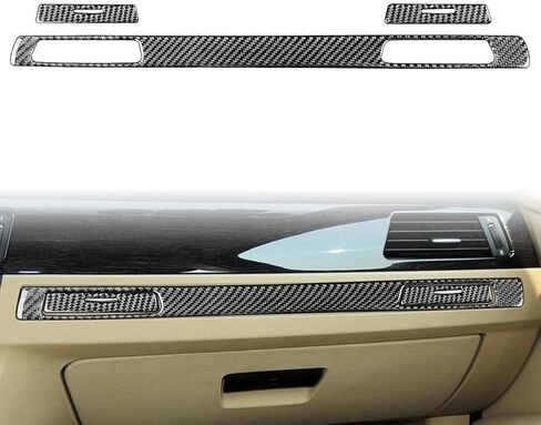 Cndoci37 ألياف الكربون الركاب الجانب داش غطاء الكسوة لسيارات BMW 3 سلسلة E90 E92 E93 2005-2012 (فقط للمركبة ذات محرك اليد اليسرى) in Saudi Arabia