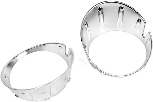 Chcury1 Car Front Fog Lamp Bezel Bumper Frame Light Trim Ring Cover Guard 1 Pair For BMW For MINI COOPER R56 R55 R57 R58 R59 11-2013 ABS Chrome in Saudi Arabia