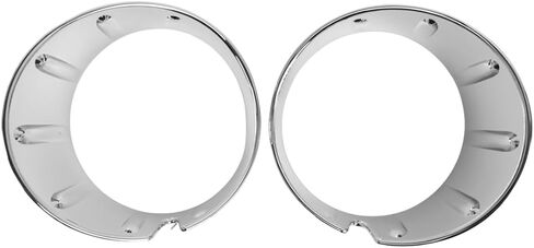 Chcury1 Car Front Fog Lamp Bezel Bumper Frame Light Trim Ring Cover Guard 1 Pair For BMW For MINI COOPER R56 R55 R57 R58 R59 11-2013 ABS Chrome in Saudi Arabia
