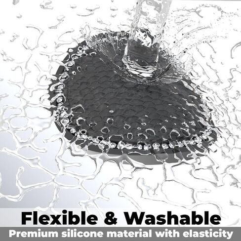 2 PCS Bling Cup Holder Coasters for Car, 2.75 inch Diamond Universal Non-Slip Silicone Cup Holder Coasters, Sparkly Bling Car Accessories for Women(White Diamond) in Saudi Arabia