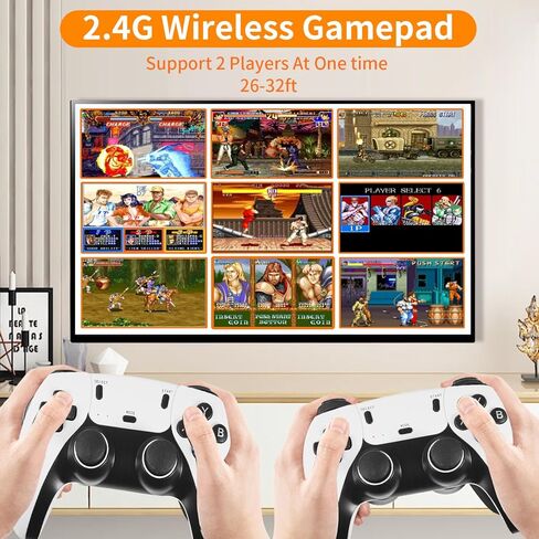 وحدة تحكم ألعاب ريترو، 64 جيجا، عصا ألعاب فيديو التوصيل والتشغيل، توصيل HDMI للتلفزيون، هدية للأصدقاء (64 جيجا) in Kuwait
