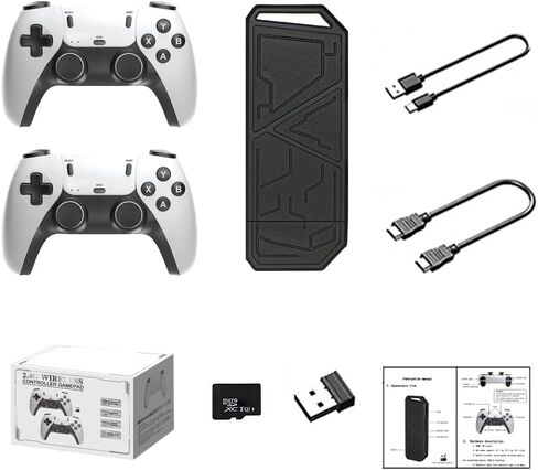 وحدة تحكم ألعاب ريترو، 64 جيجا، عصا ألعاب فيديو التوصيل والتشغيل، توصيل HDMI للتلفزيون، هدية للأصدقاء (64 جيجا) in Kuwait