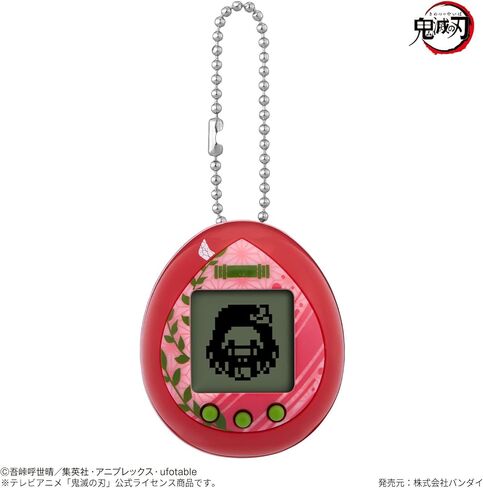 BANDAI Kimetsu Tamagotchi Yuraku Hen Burst Color - لعبة إلكترونية محملة مسبقًا - Tamagotchi - Demon Slayer - أحمر in Kuwait