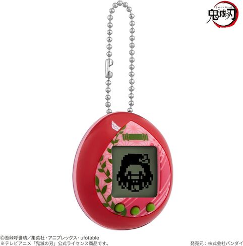 BANDAI Kimetsu Tamagotchi Yuraku Hen Burst Color - لعبة إلكترونية محملة مسبقًا - Tamagotchi - Demon Slayer - أحمر in Kuwait