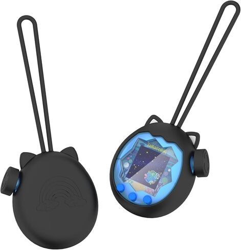 حافظة تاماغوتشي بارادايس مع حبل وغطاء، غطاء سيليكون لطيف متوافق مع تاماغوتشي بارادايس، غطاء واقٍ من السيليكون السائل مع أغطية أزرار، مقاوم للسقوط والخدش in Kuwait