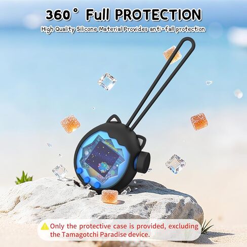 حافظة تاماغوتشي بارادايس مع حبل وغطاء، غطاء سيليكون لطيف متوافق مع تاماغوتشي بارادايس، غطاء واقٍ من السيليكون السائل مع أغطية أزرار، مقاوم للسقوط والخدش in Kuwait