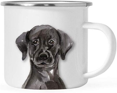 Andaz Press 11oz. Stainless Steel Dog Campfire Coffee Mug Gift, Boston Terrier Up Close, 1-Pack, Pet Animal Camp Camping Enamel Cup Modern Birthday Gift Ideas for Him Her Family in Saudi Arabia