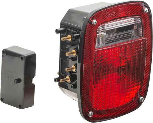 Grote 52912 Torsion Mount Universal Stop Tail Turn Light - LH with License Window, Red in Saudi Arabia