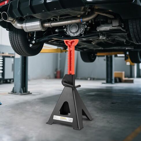 Goplus Jack Stands 12 طن، 2 حزمة 26,400 رطل حامل جاك مع ارتفاع رفع قابل للتعديل 19 بوصة - 29.5 بوصة، قفل المقبض، حامل مقبس السيارة شديد التحمل لسيارات الدفع الرباعي، سيدان، بيك اب، UTV in Saudi Arabia
