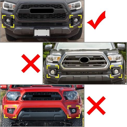 Fog Light Protector Guard Cover Frame Trim Exterior Light Protector for Tacoma 2015-2020 Chrome in Saudi Arabia