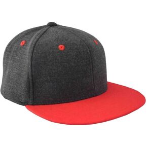 DECKY 1098-CHA 7 Panel Cotton Snapbacks, Charcoal in Saudi Arabia