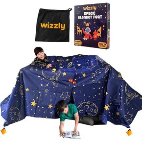 Space Blanket Fort Kit for Kids, Creative Fort Building Kit for Kids, Ages 4-8 & 8-12, Large Lightweight Blanket and Tent Weights for Make a Fort, Indoor/Outdoor Playhouse Toys for Boys & Girls in Saudi Arabia