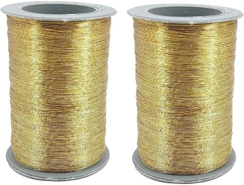 Zari Metallic Threads 0.1 MM (1 Roll) Silver Color for Aari Work Sewing Embroidery Garment Needlework Crafts in Saudi Arabia