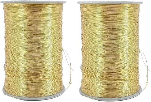 Zari Metallic Threads 0.1 MM (1 Roll) Silver Color for Aari Work Sewing Embroidery Garment Needlework Crafts in Saudi Arabia