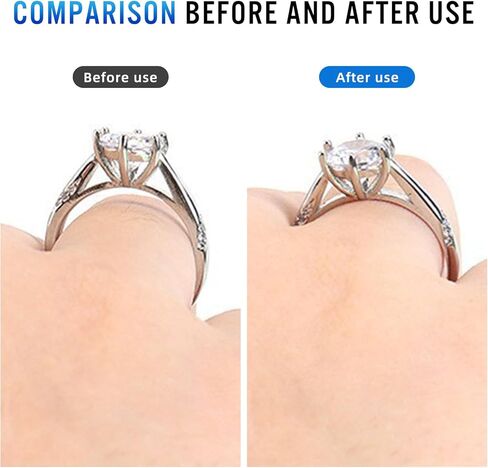 12 pieces invisible ring size adjusters for loose rings, adjustable to different sizes for men and women, perfect for wedding, engagement and daily wear in Saudi Arabia