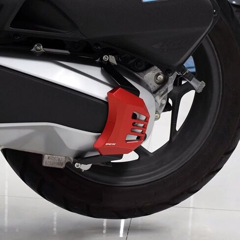 مناسب للدراجات النارية PCX160 PCX125 2025 2024 2023، هذا غطاء حماية المحرك المعدل وغطاء واقي أمامي وخلفي لصندوق النقل. (الغطاء الواقي الخلفي، أصفر) in Kuwait