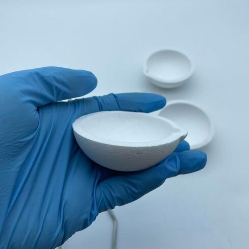 2.76" 4PCS 150g Ceramic Crucible Bowl Dish Cup with Clip Tongs Handle 2A with Pure 20g Borax for Jewelry Gold Silver Brass Casting Refining Quartz Tool in Saudi Arabia