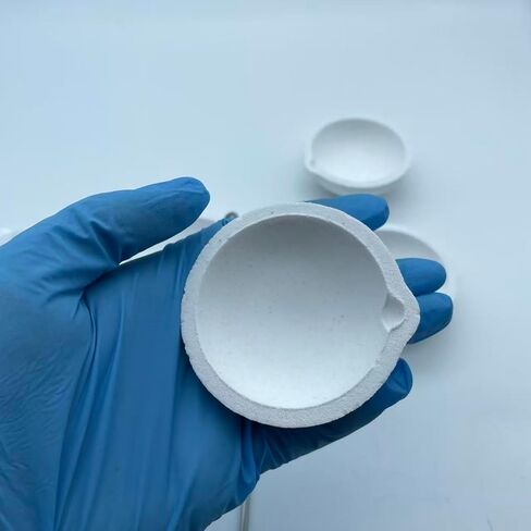 2.76" 4PCS 150g Ceramic Crucible Bowl Dish Cup with Clip Tongs Handle 2A with Pure 20g Borax for Jewelry Gold Silver Brass Casting Refining Quartz Tool in Saudi Arabia