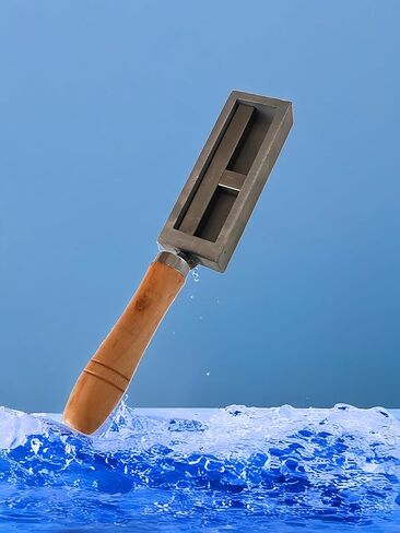 4-Inch Cast Iron Gold Melting Mold - Single-Piece Construction with Wood Handle, Heavy Duty Metal Casting Tool for Jewelry/Silver/Copper Smelting (4IN) in Saudi Arabia