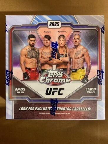 2025 TPS Chrome UFC Sealed MEGA Box (6 Packs/Box) in Saudi Arabia