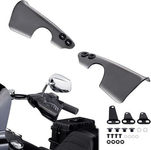 Smoke Handlebar Handguards, Motorcycle Hand Guards Hand Protectors Compatible with Harley M8 Softail Fat Bob, Low Rider S, Low Rider, Breakout, Fat Boy in Saudi Arabia