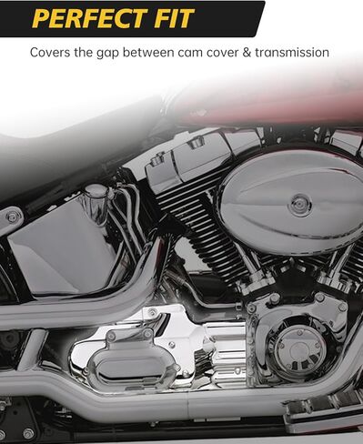 غطاء واجهة نقل محرك TSUNG Chrome مناسب لموديلات Softail 2007-2017 (كروم) in Kuwait